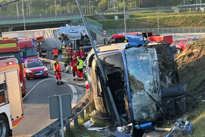 Bus accident with Ukrainians in Warsaw