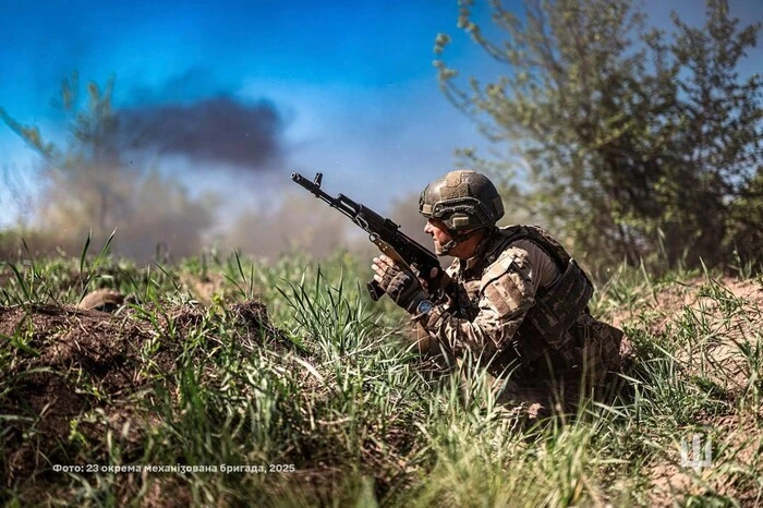 Karte der Kampfhandlungen in der Ukraine zum 27. Juni 2025
