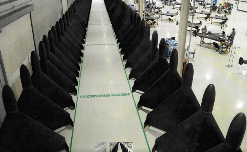 The GUR assessed the growth of UAV production to: how many are produced per month