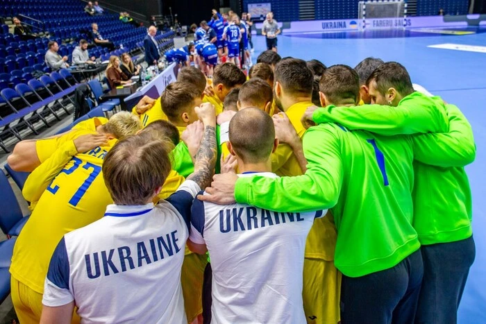 Image of the Ukrainian handball team before the key matches to qualify for Euro-2026