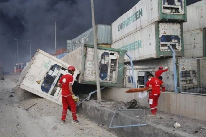 Injuries from the powerful explosion in Iran
