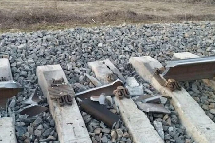 Unter Melitopol haben Aufklärer einen Militärzug der Russen gesprengt