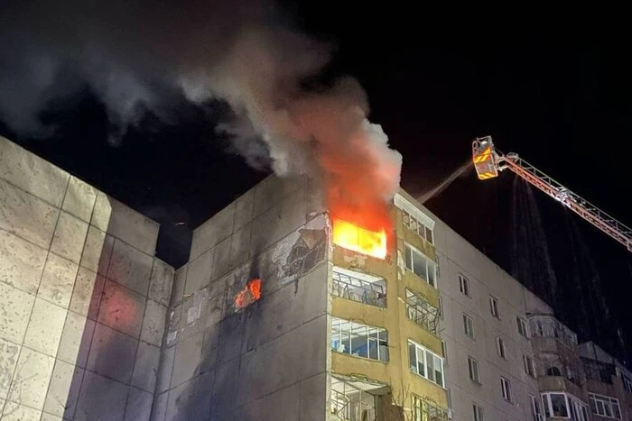 Fire in a high-rise building in Kirovohrad region