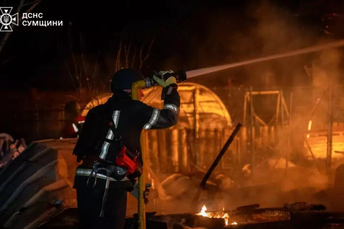 Trümmer von UAVs fielen auf ein Kinderheimsanatorium in Sumy, es gab ein Feuer