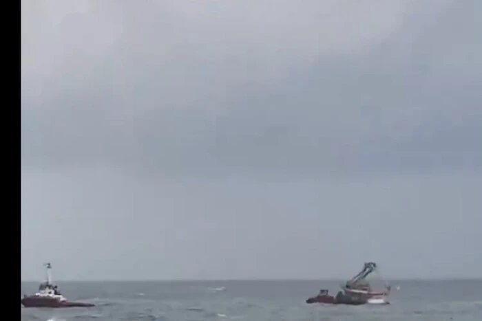 A Russian ship sank in the Black Sea