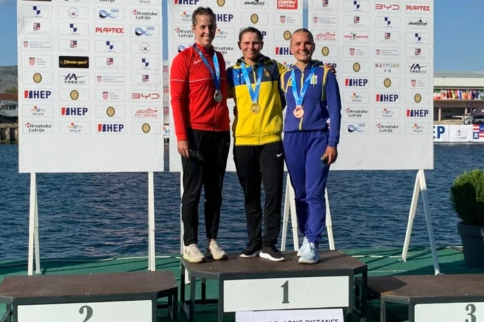 Ukrainian rowers on the podium of victory