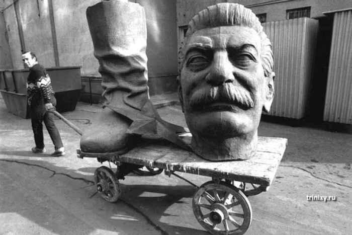 Stalin monument in one of the regions of Russia