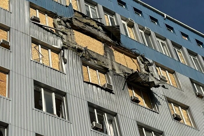 Damaged Lithuanian consulate in Kherson