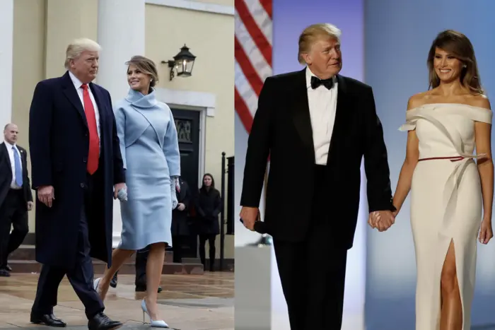 Wie Melania Trump bei der Amtseinführung 2017 aussah: auffällige Outfits