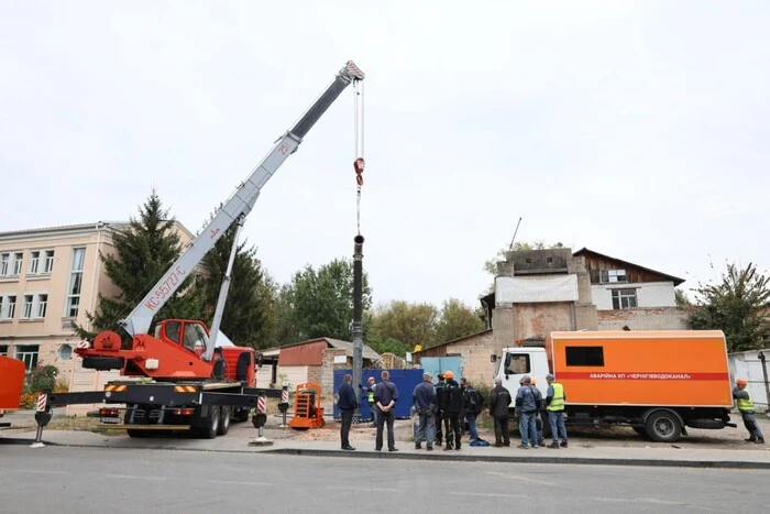 Accident on a collector in Chernihiv