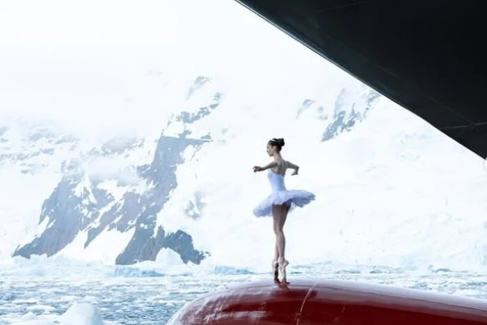 The ballerina's dance on the Arctic ice