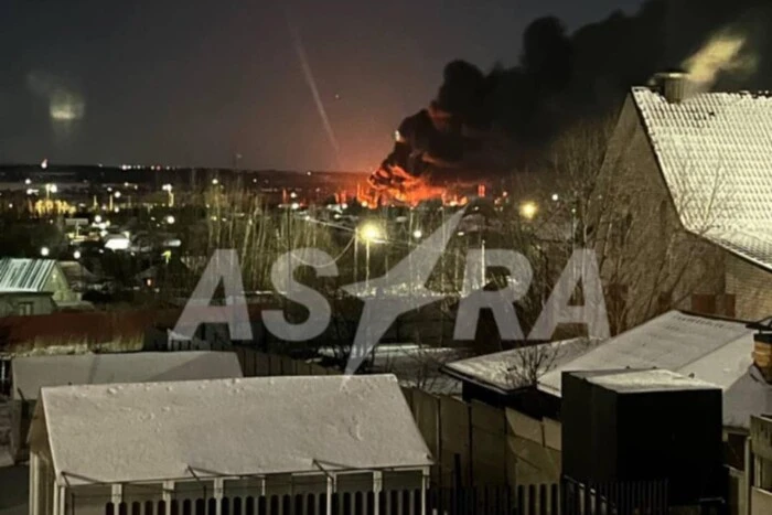 Explosion at the oil depot. Oryol, Russia