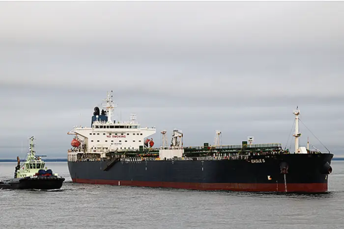 Tanker that damaged underwater cables