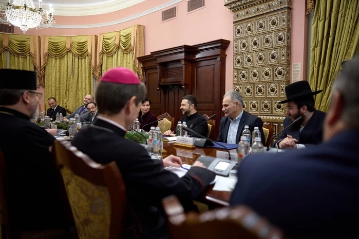 W przeddzień Bożego Narodzenia i Hanuki Zełenski spotkał się z przedstawicielami organizacji religijnych