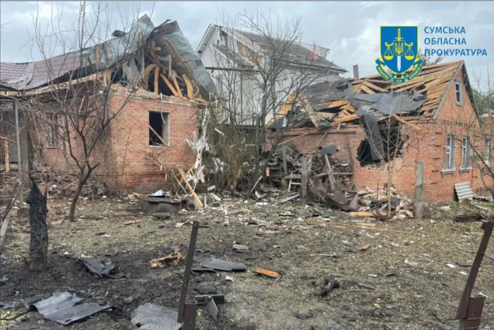 Injured residents after an airstrike in Sumy