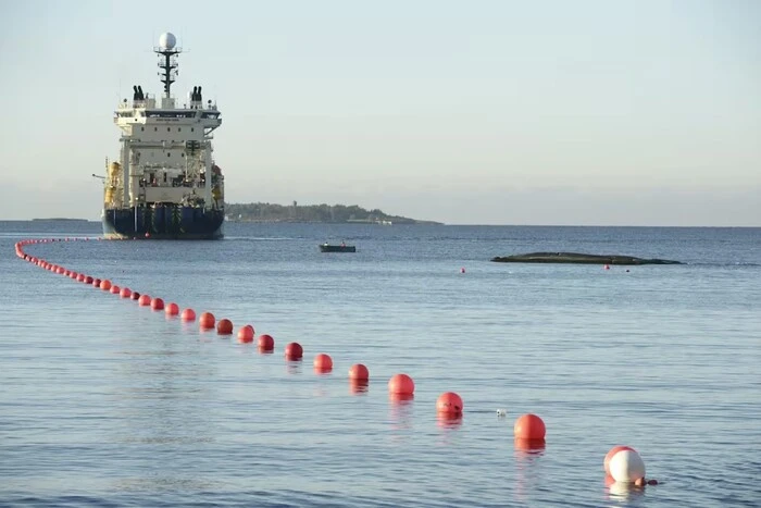 Damage to a communication cable in the Baltic Sea