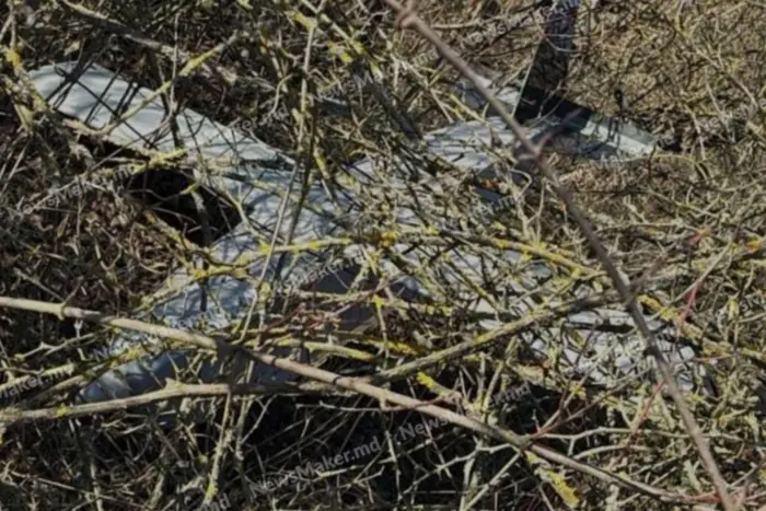 Drone near the shopping center in the capital of Moldova