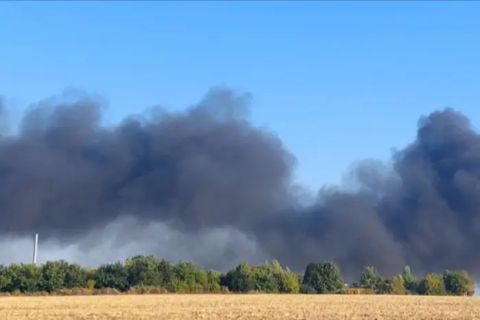 Enterprise in Sumy after airstrike