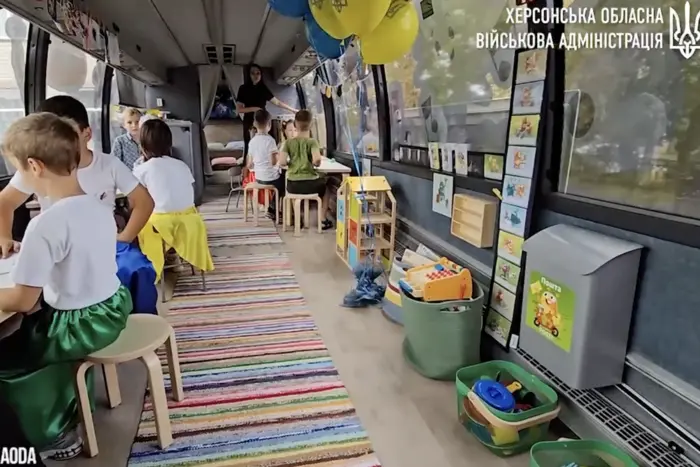 In der Region Cherson wurde ein 'Kindergarten auf Rädern' eröffnet