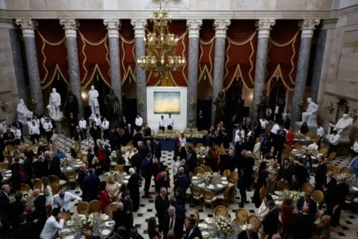 Main dishes at the inaugural reception