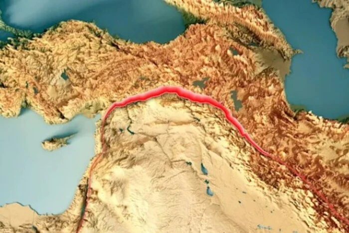 Giant Fault in the Earth's Crust