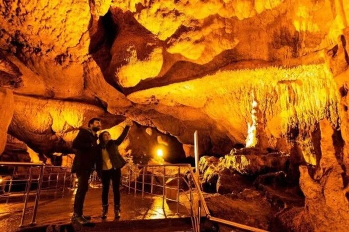 Turkish cave, a magnet for tourists