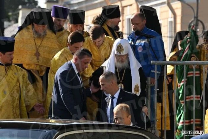 Patriarch Kirill after the Cross Procession