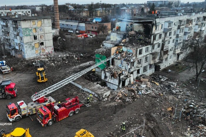 Rescue operations in Poltava