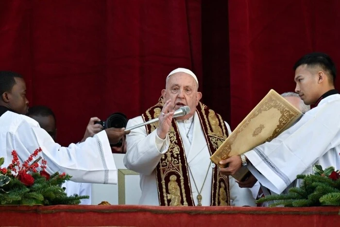 Papst Franziskus rief in seiner Weihnachtsbotschaft dazu auf, dass 