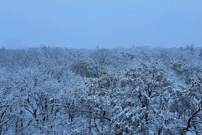 Winniza ist mit Schnee bedeckt: Die Kommunalbehörden rufen die Stadtbewohner auf