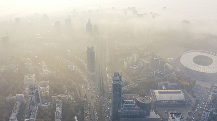 Kijów zajmuje pierwsze miejsce na świecie pod względem zanieczyszczenia powietrza