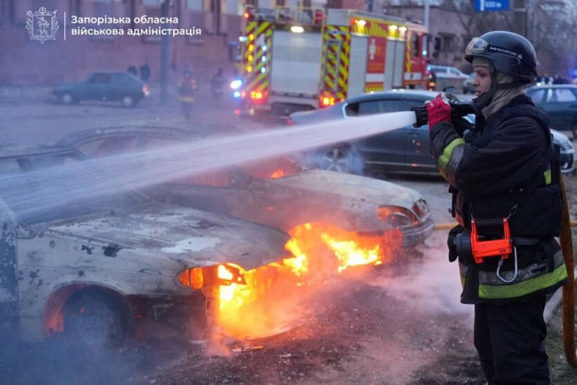 Zeleński: 13 zabitych w wyniku ataku powietrznego na Zaporoże