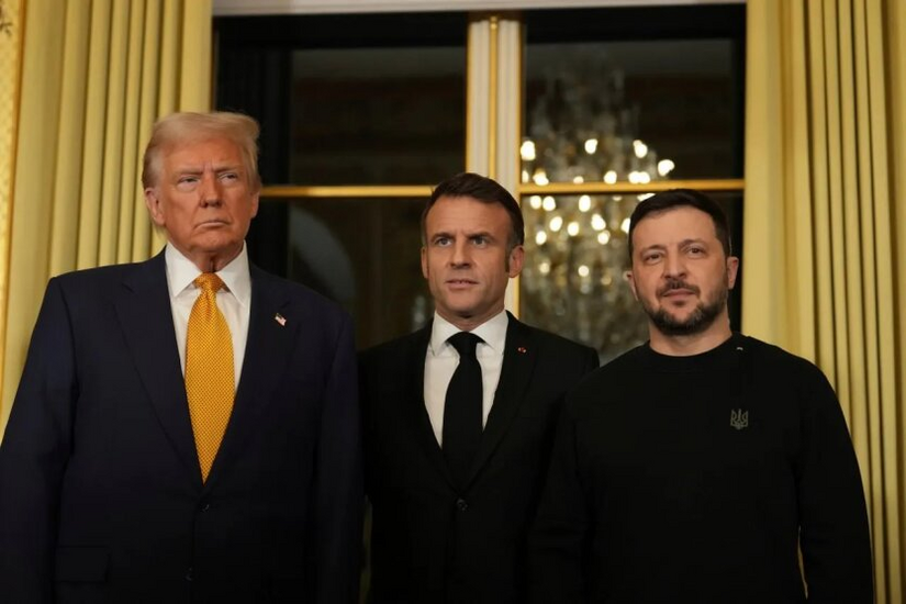 Selenskyj, Trump und Macron diskutierten Frieden und Krieg in der Ukraine bei einem Treffen in Paris