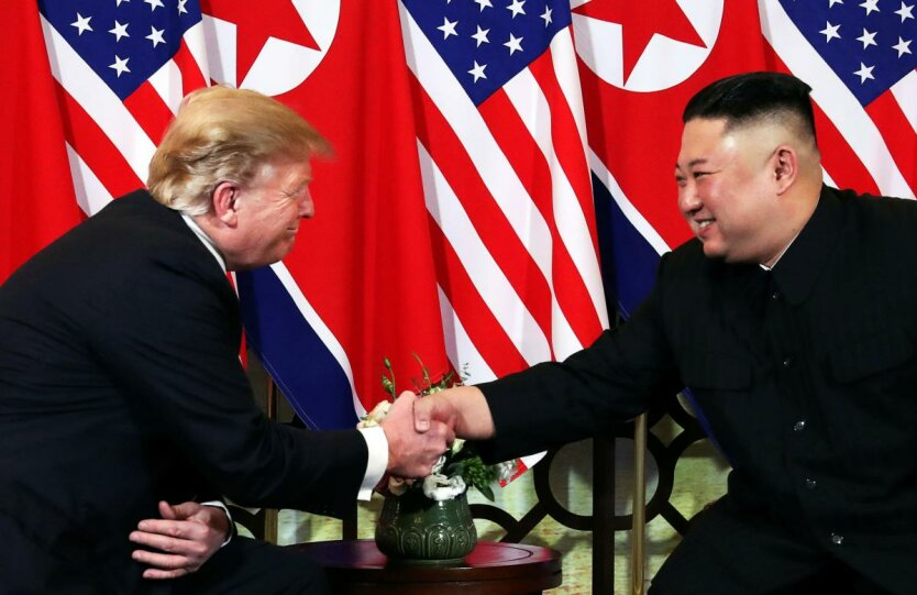 Trump and Kim Jong Un in negotiations