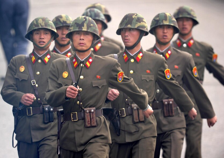 North Korean soldiers in the Kursk direction