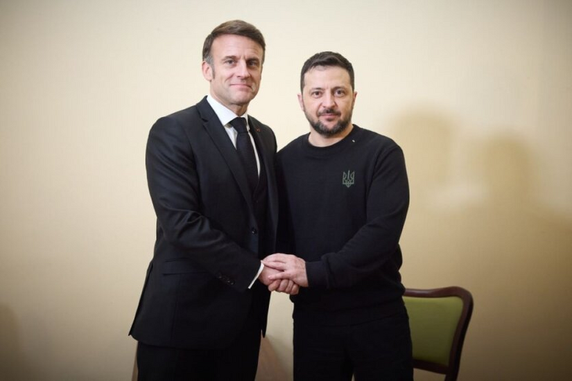 Selenskyj und Macron diskutierten über die Stärkung der Verteidigungsfähigkeiten der Ukraine