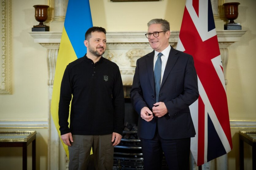 Starmer and Zelensky after the peacekeeping mission