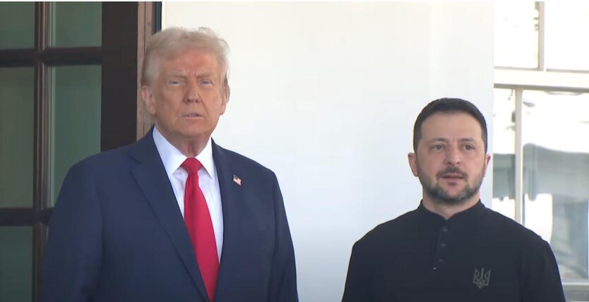 Trump and Zelensky speaking after talks with Putin