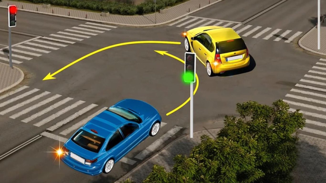 Test of the Road Traffic Rules on U-Turn and Left Turn - Who Will Yield to Whom