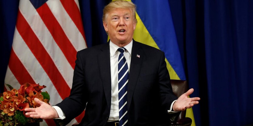 Трамп и Путин изображены на иллюстрации